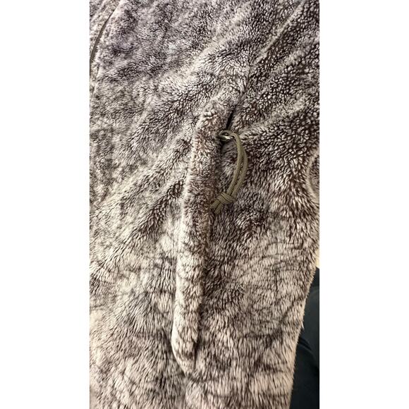 The North Face Women's Fleece Jacket Size M Gray Blk Soft Zip Pockets Thumbholes - Picture 6 of 8